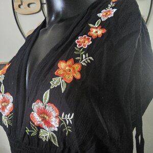 🌺 Black Floral Open-Back Dress | Forever 21 | NWT | Size Small